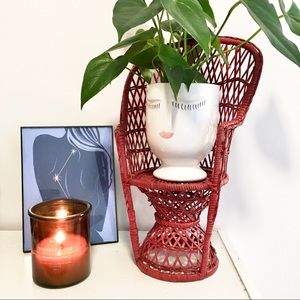 Wicker Plant Stand